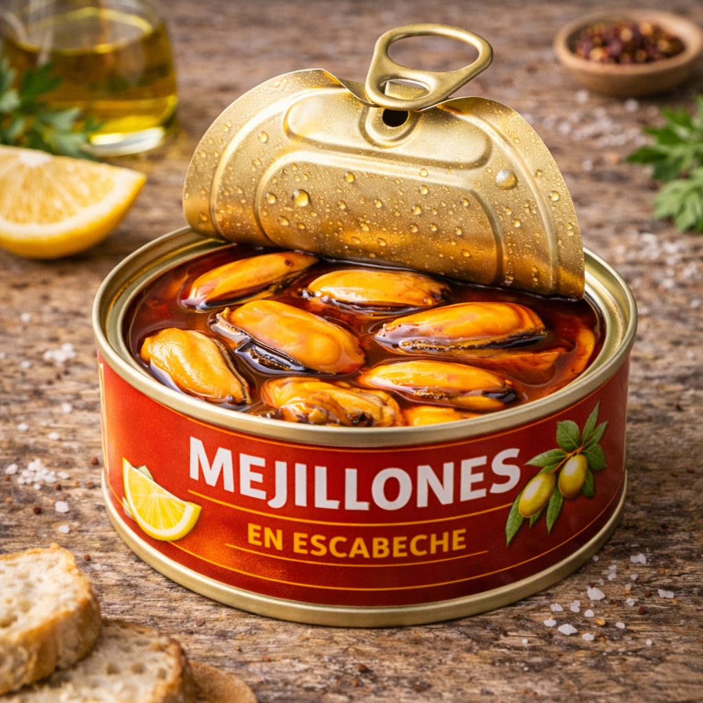 Мидии в консервах